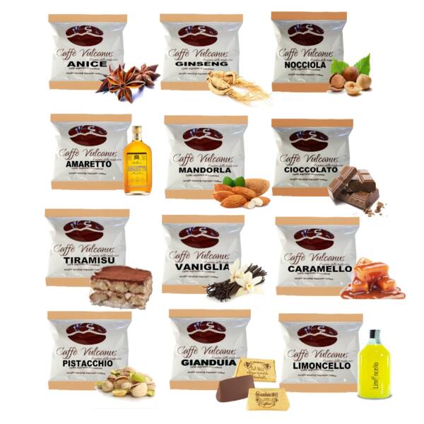 Mix degustazione 120 Cialde Aromatizzate - 12 gusti - immagine 2