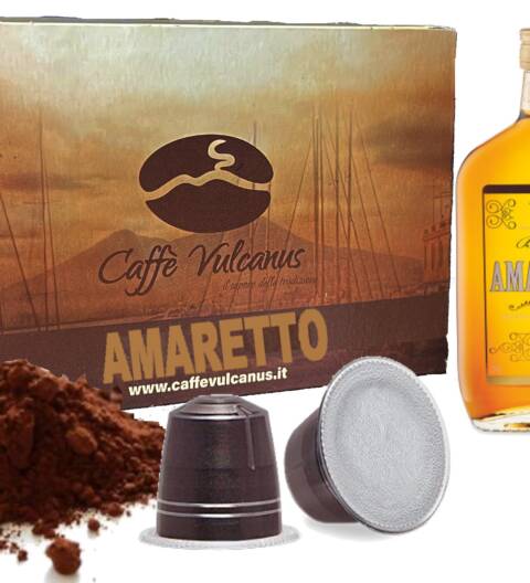 Capsule compatibili Nespresso* - caffè aromatizzato all'AMARETTO
