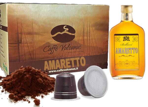 Capsule compatibili Nespresso* - caffè aromatizzato all'AMARETTO
