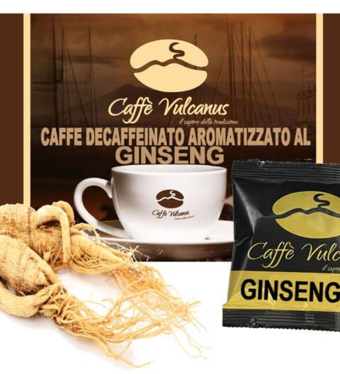 Caffè decaffeinato aromatizzato al GINSENG