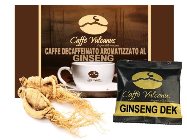 Caffè decaffeinato aromatizzato al GINSENG