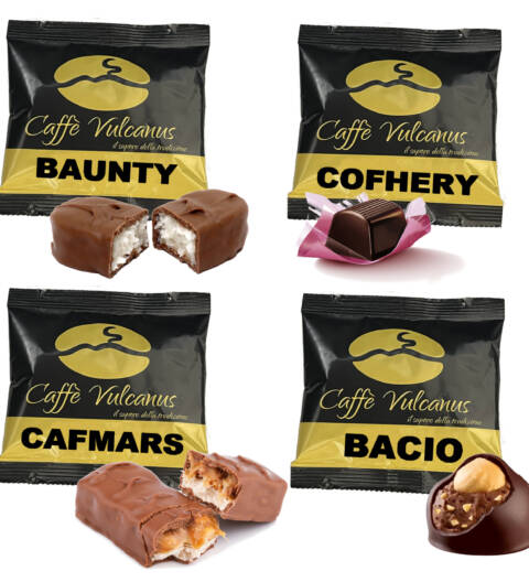 Mix degustazione 60 cialde - Bacio, Cafmars, Cofhery, Baunty