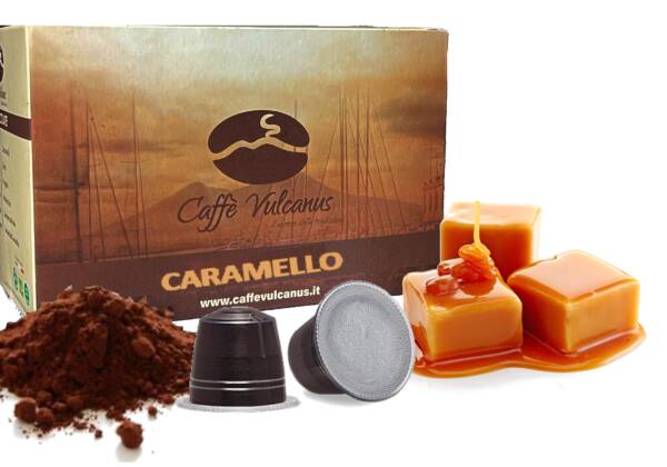 Capsule compatibili Nespresso* - caffè aromatizzato al CARAMELLO