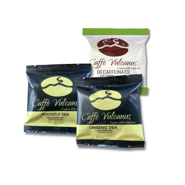 MIX degustazione 120 cialde decaffeinate - Miscela Dek, Nocciola dek e Ginseng dek