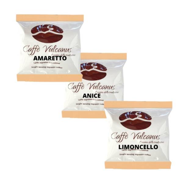 Mix degustazione 60 cialde - Amaretto, Anice e Limoncello