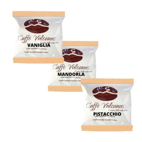 Mix degustazione 60 cialde - Vaniglia, Mandorla e Pistacchio