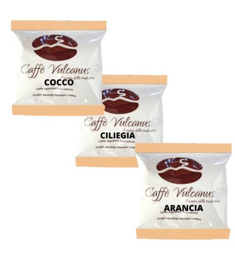 Mix degustazione 60 cialde - Cocco, Ciliegia e Arancia