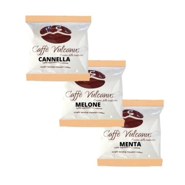 Mix degustazione 60 cialde - Cannella, Melone e Menta