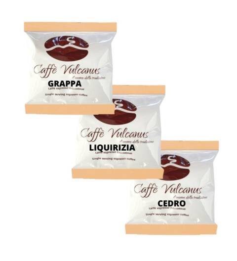 Mix degustazione 60 cialde - Grappa, Liquirizia e Cedro