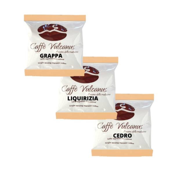 Mix degustazione 60 cialde - Grappa, Liquirizia e Cedro
